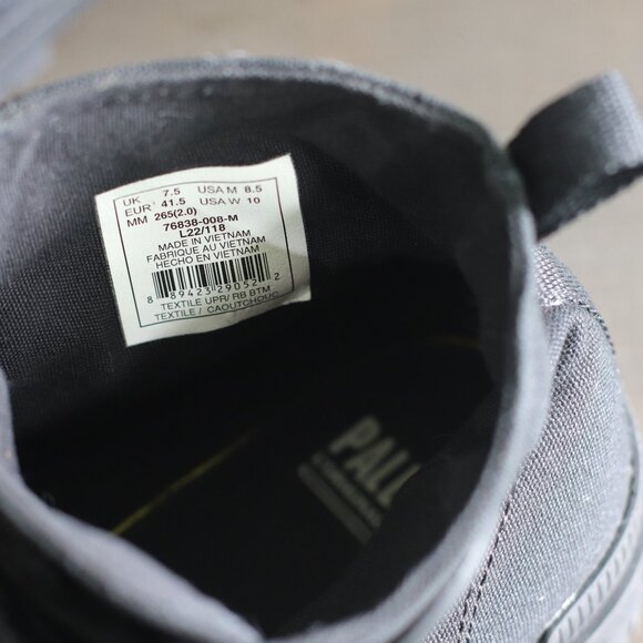 PALLADIUM - Pampa Sp20 Hi Canvas Shoes - Black - Picture 5 of 5